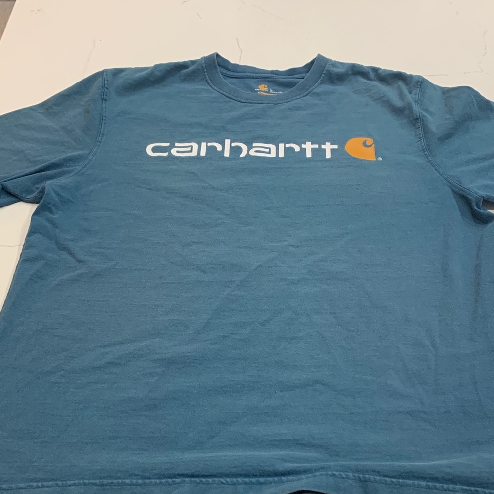 Carhartt Men's Teal Short Sleeve Tee